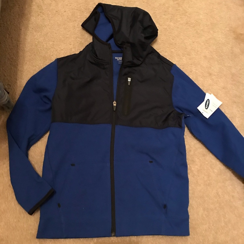 Boys youth old navy blue navy active jacket